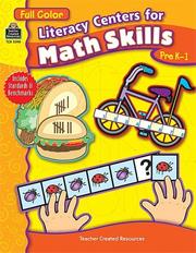 Literacy Centers for Math Skills, Grades PreK-1 (Full Color)