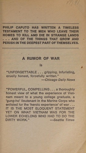 A Rumor of War