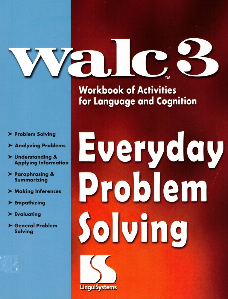 Walc 3 Workbook of Activities for Language and cognition (WALC)