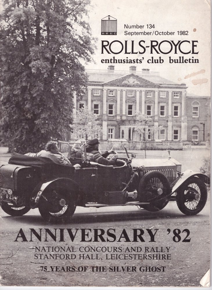 Rolls Royce Enthusiast' Club Bulletin (Number 134/ Sept-Oct 1982)
